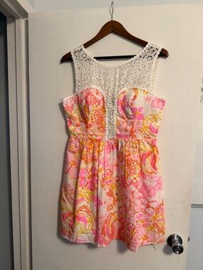 Lilly Pulitzer Raegan Resort White Happiness Is Dress